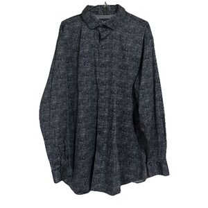 Robert Graham Modern Americana 2XL Abstract Dark Eclectic Long Sleeve‎ Button Up